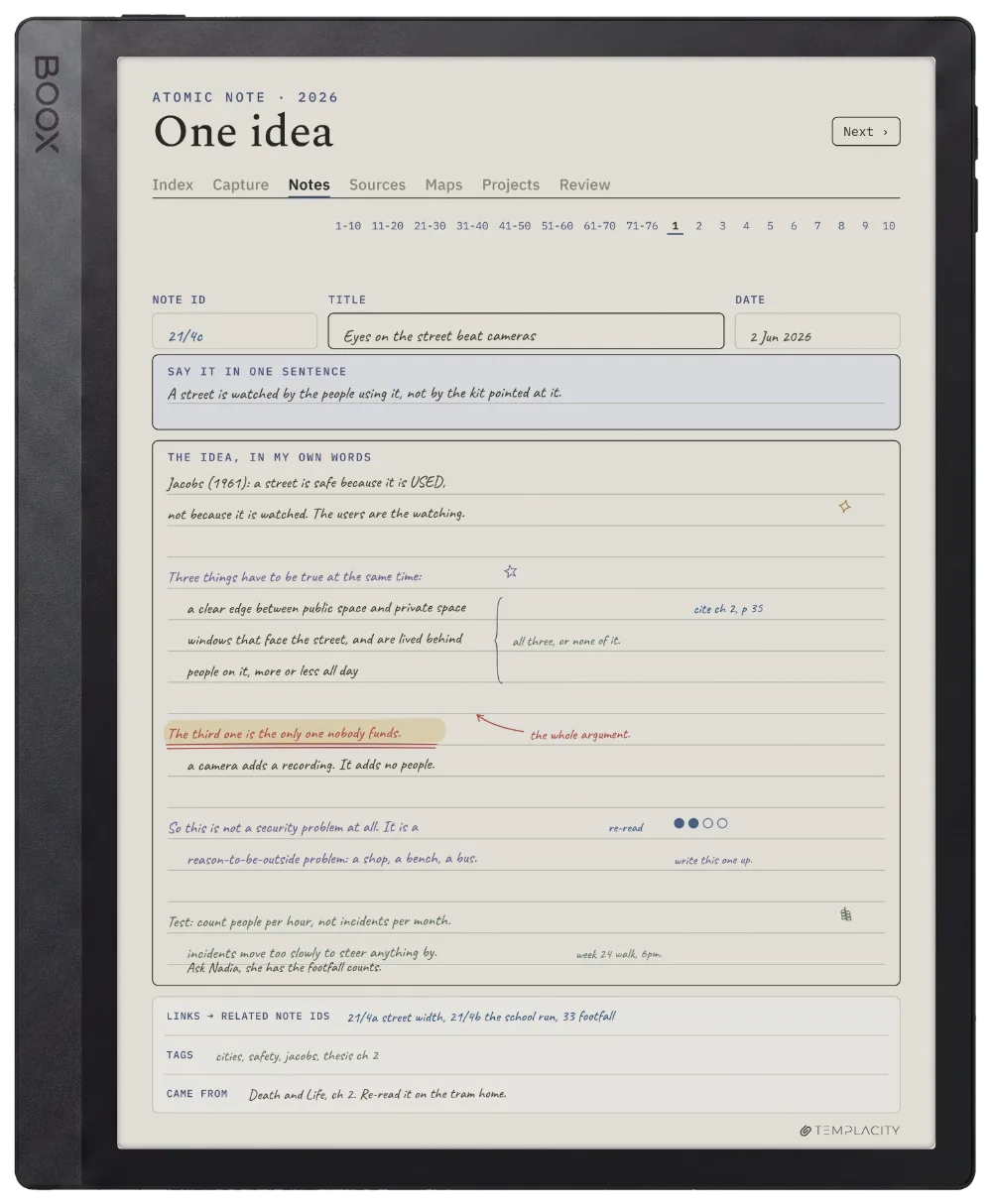 The Planner on the Boox Tab Ultra C Pro