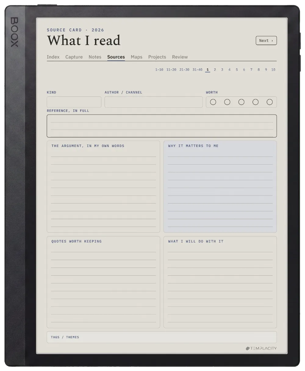 The Planner · Zettelkasten Boox Tab Ultra C Pro page 2