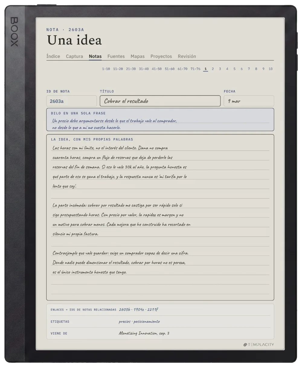 The Planner en el Boox Tab Ultra C Pro