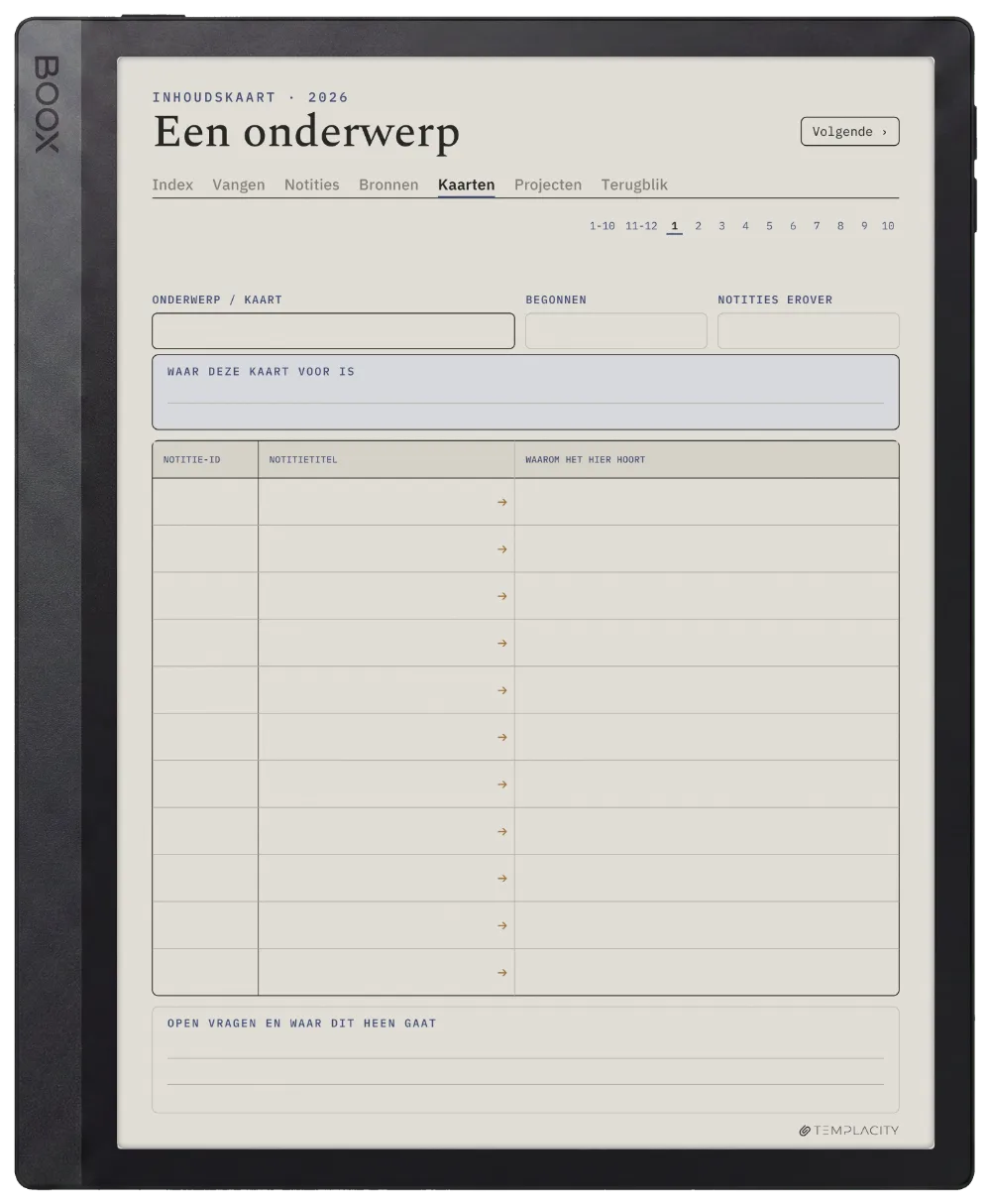The Planner · Zettelkasten Boox Tab Ultra C Pro pagina 3