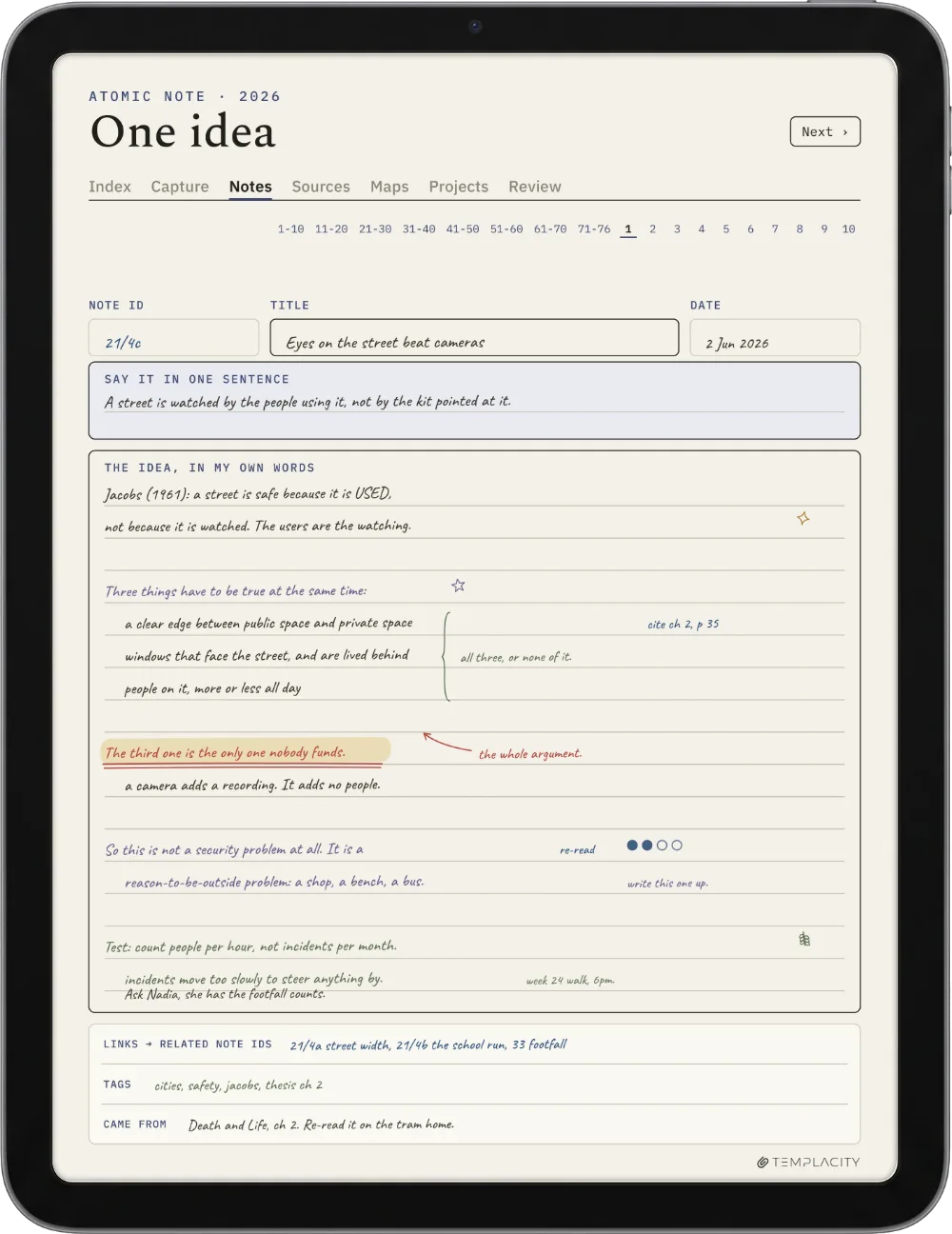 The Planner on the iPad