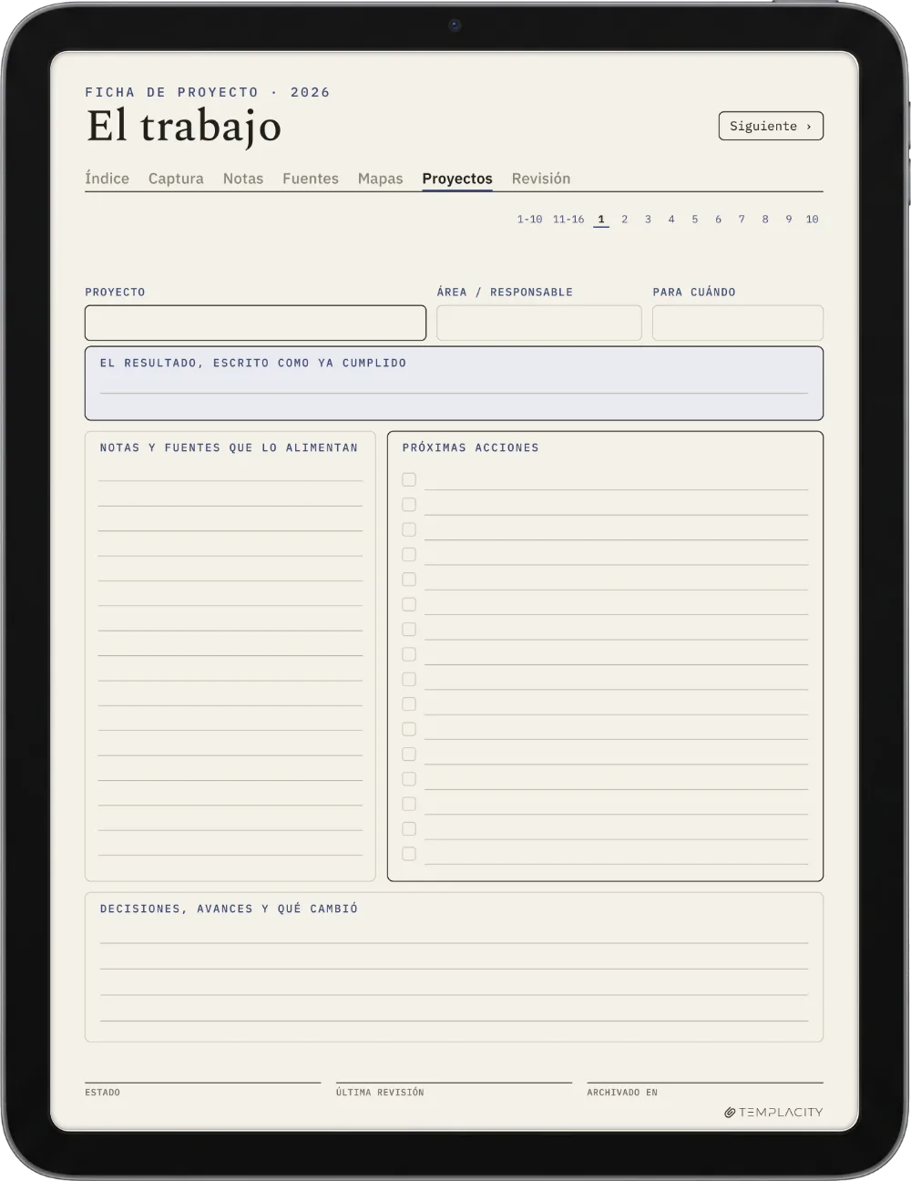 The Planner · Zettelkasten iPad página 4