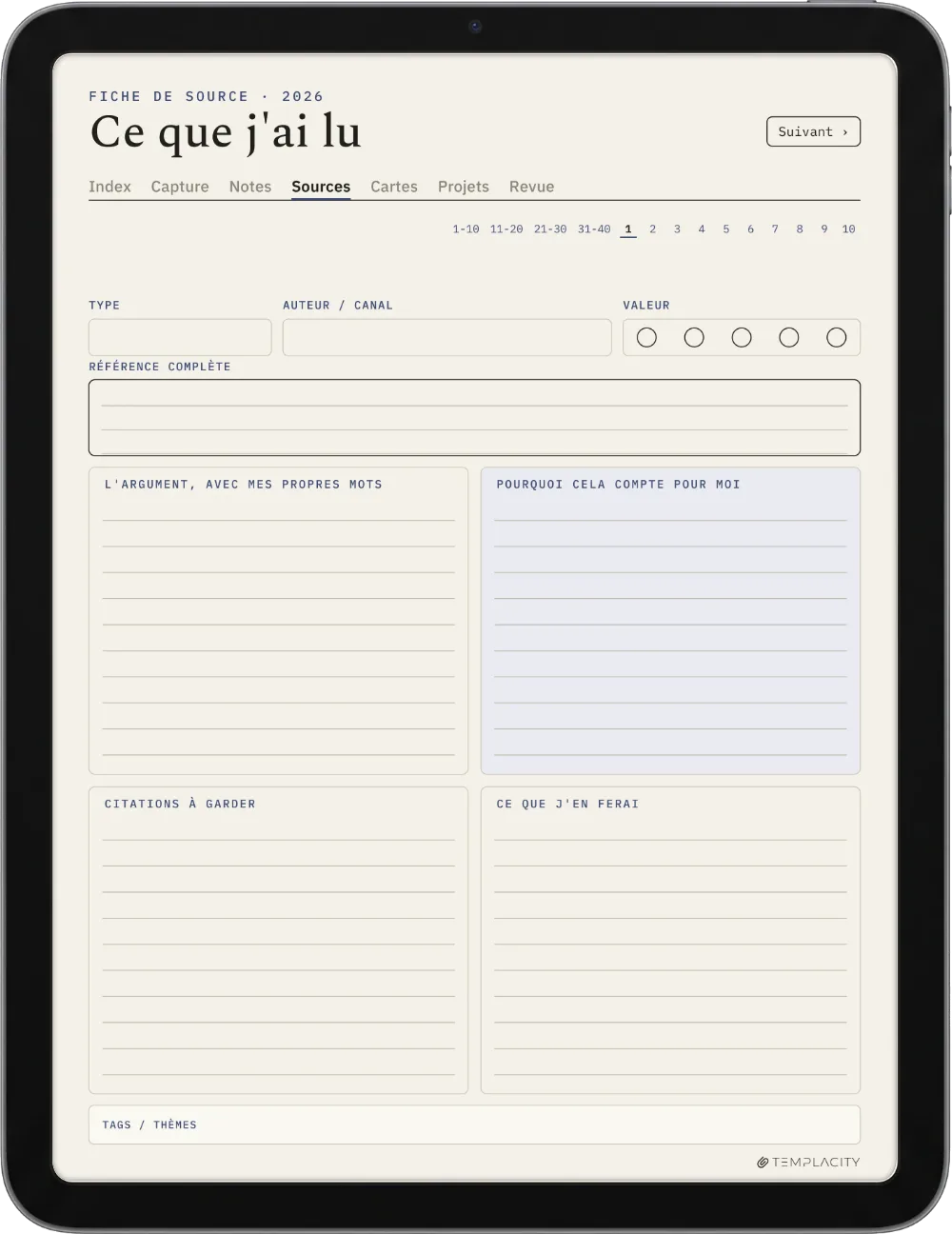 The Planner · Zettelkasten iPad page 2