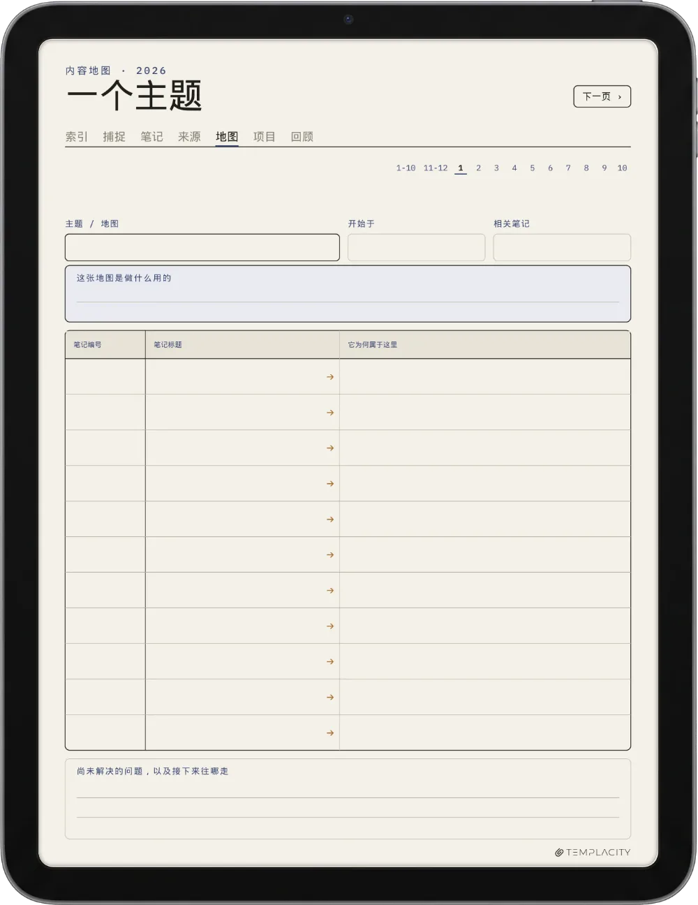 规划本 · Zettelkasten iPad 第 3 页