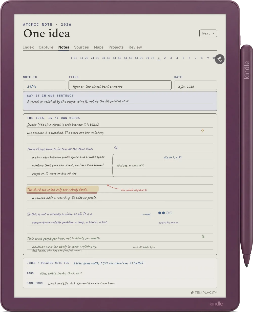 The Planner on the Kindle Scribe Colorsoft
