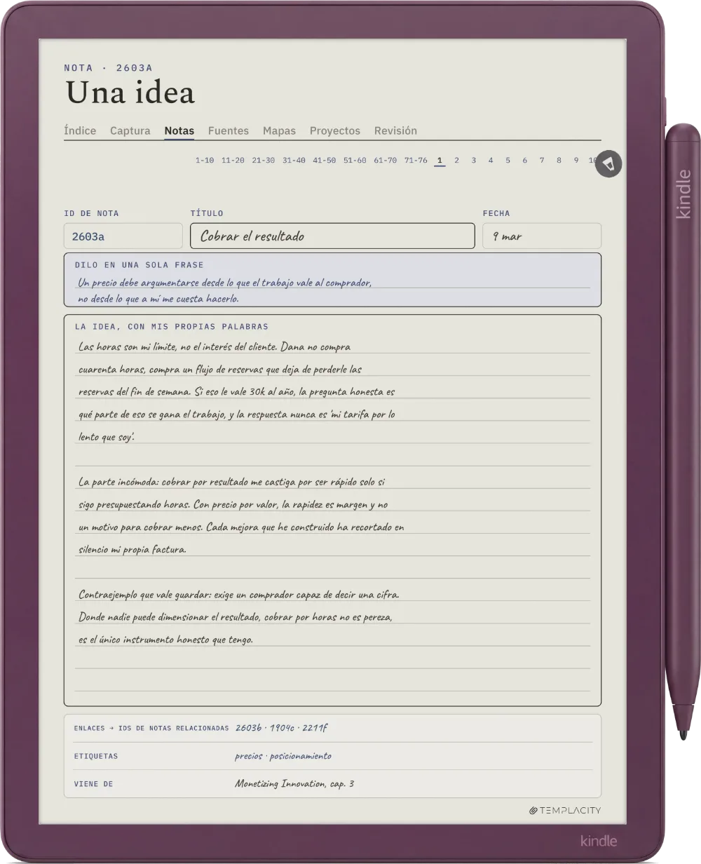 The Planner en el Kindle Scribe Colorsoft