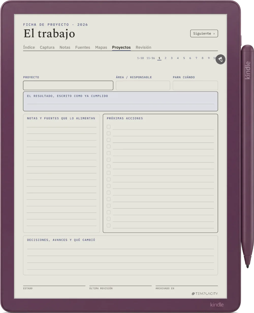 The Planner · Zettelkasten Kindle Scribe Colorsoft página 4