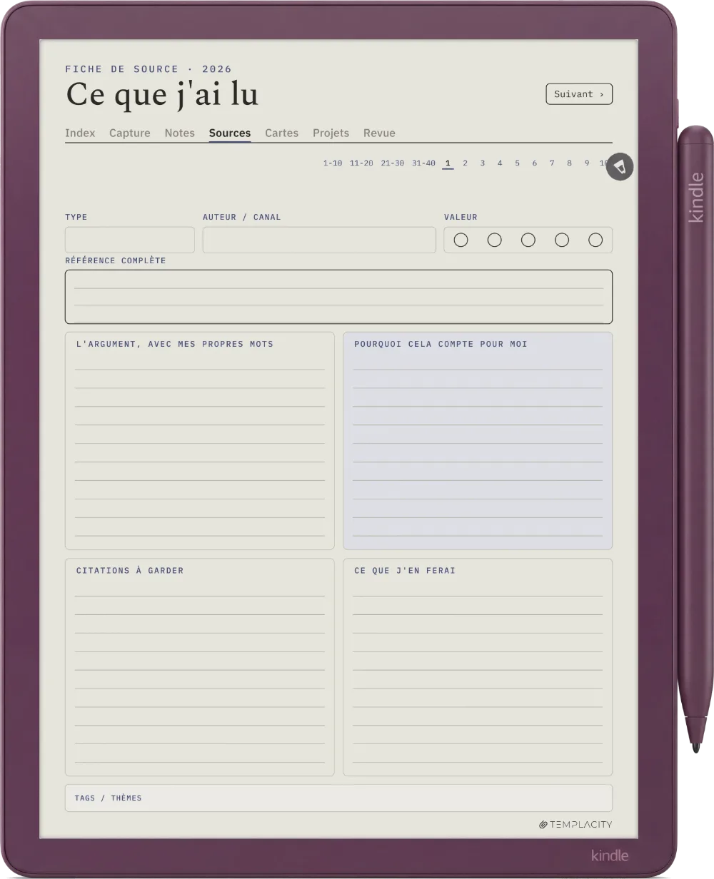 The Planner · Zettelkasten Kindle Scribe Colorsoft page 2