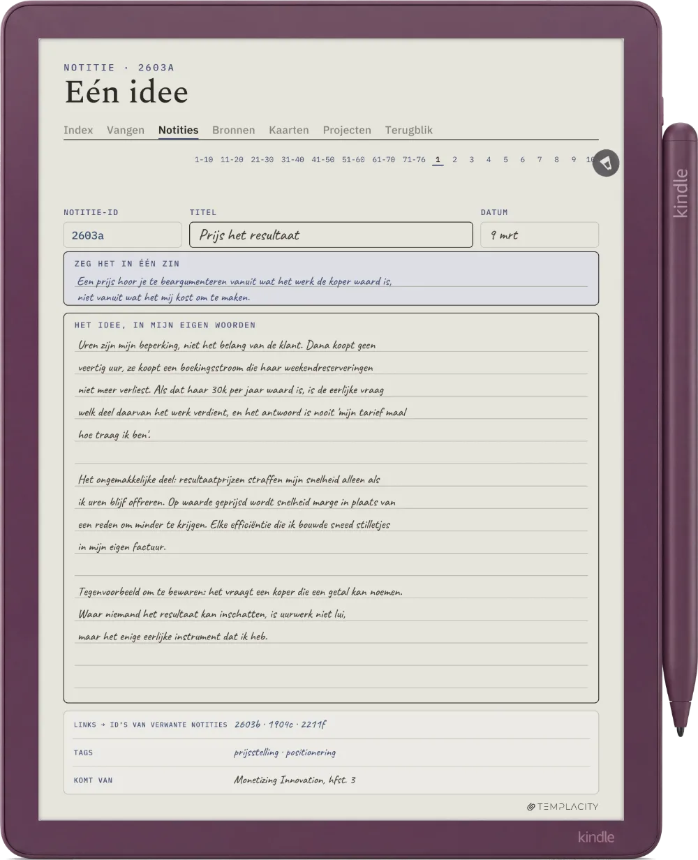 The Planner op de Kindle Scribe Colorsoft