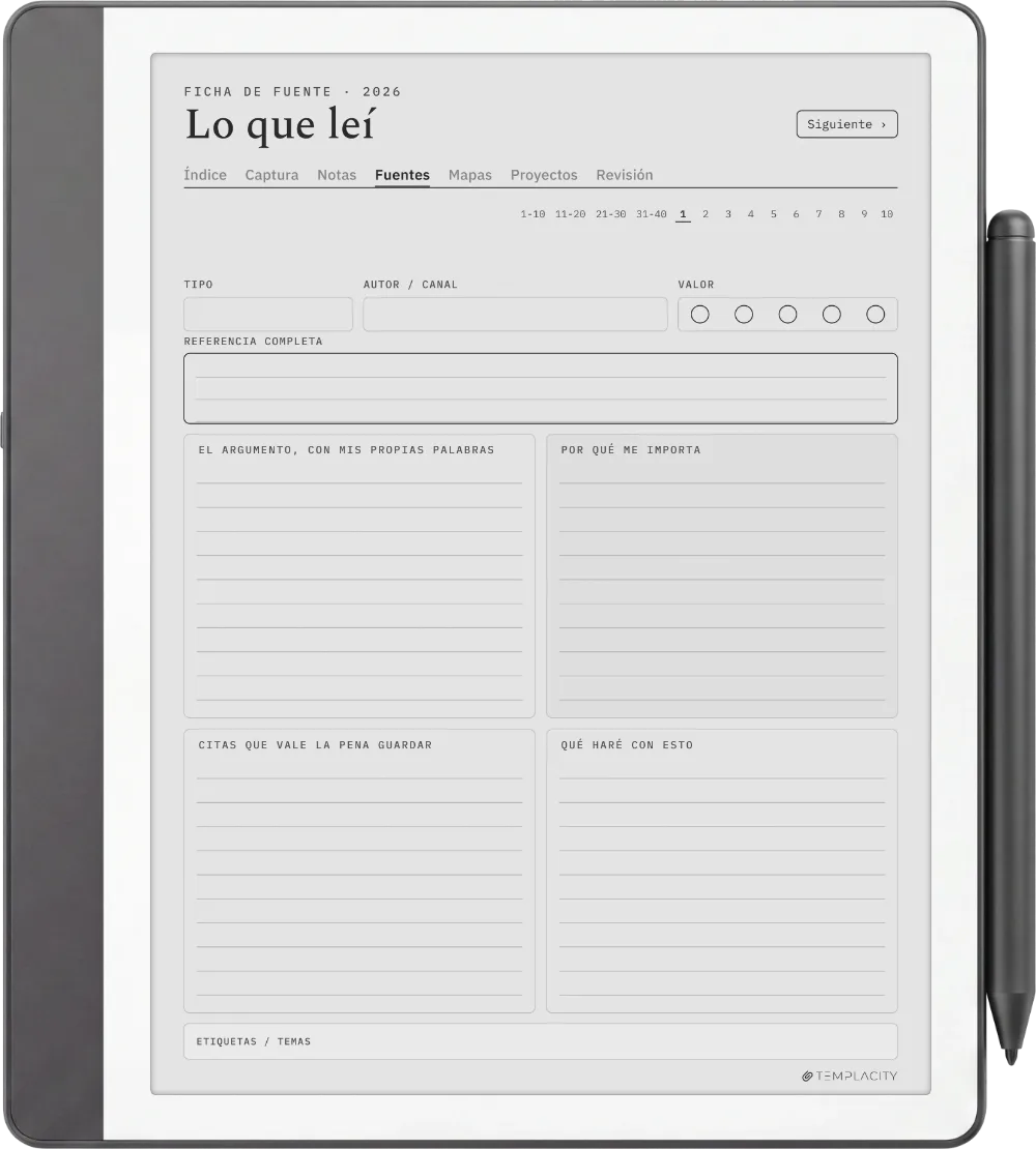 The Planner · Zettelkasten Kindle Scribe página 2