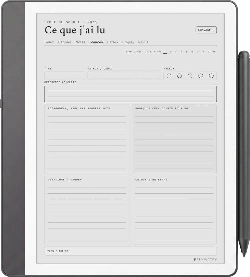 The Planner · Zettelkasten Kindle Scribe page 2