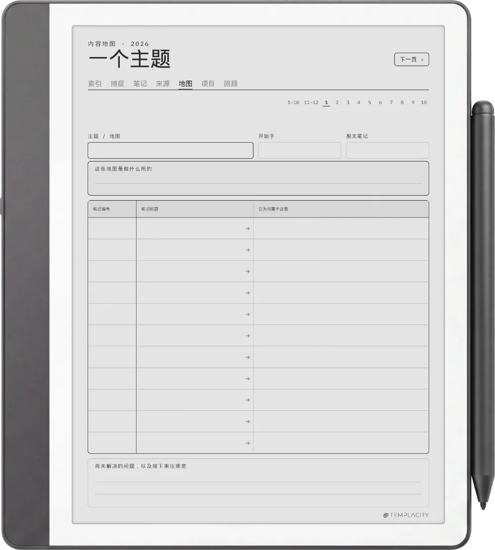 规划本 · Zettelkasten Kindle Scribe 第 3 页