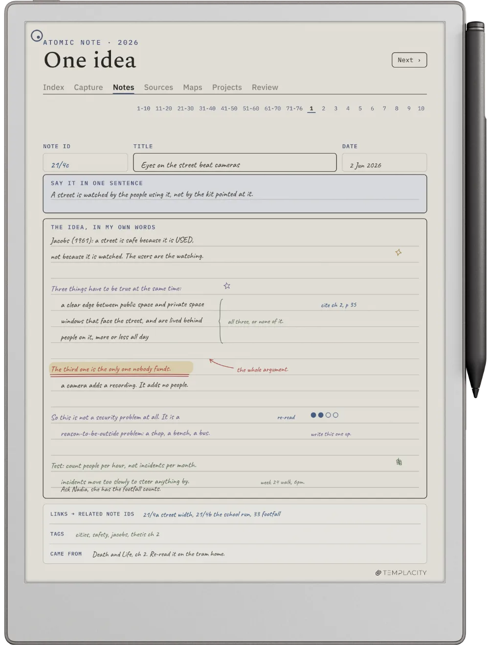 The Planner on the reMarkable Paper Pro