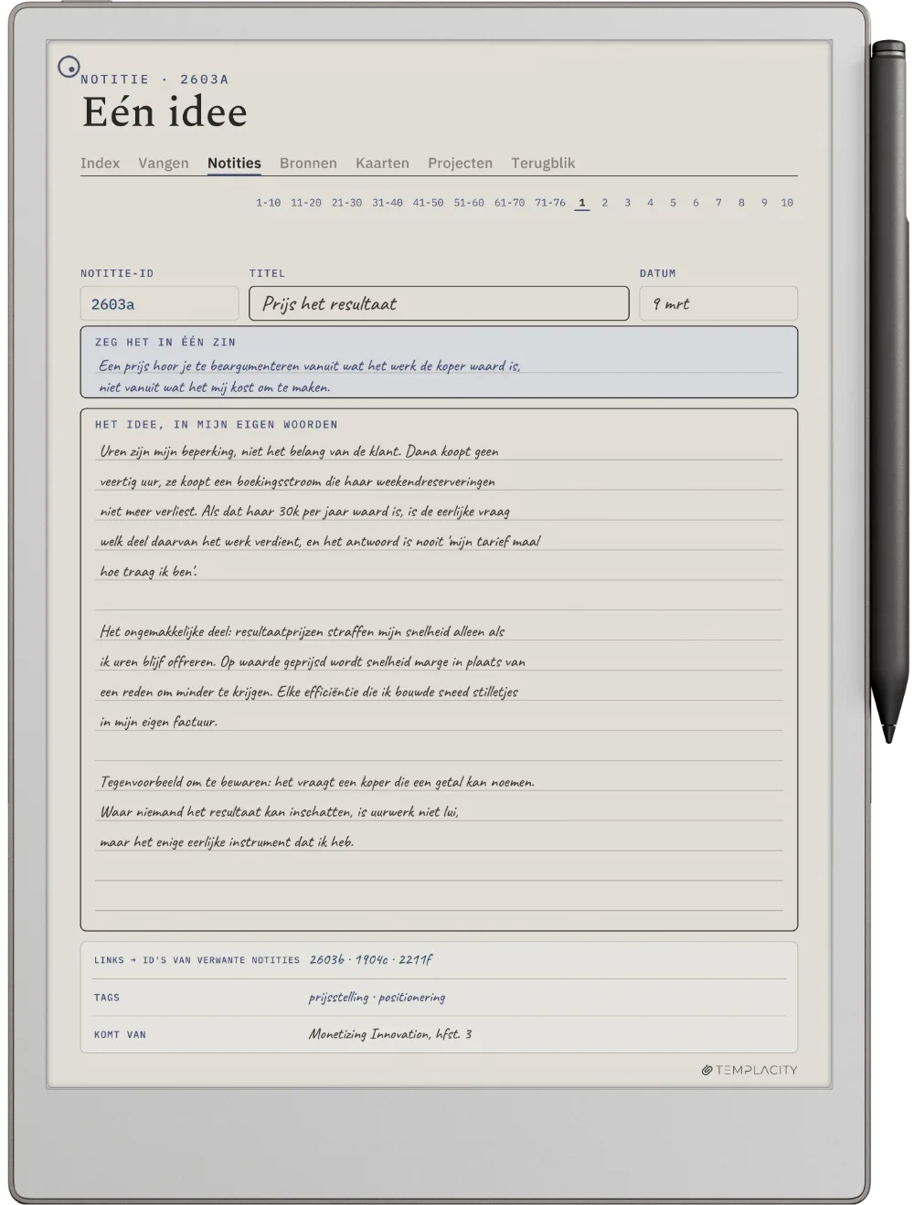 The Planner op de reMarkable Paper Pro
