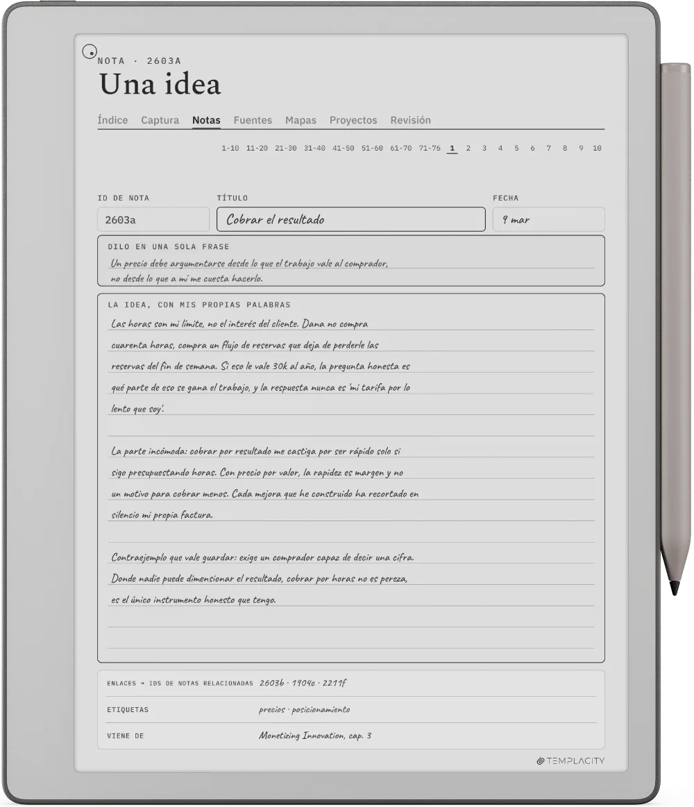 The Planner en el reMarkable Paper Pure