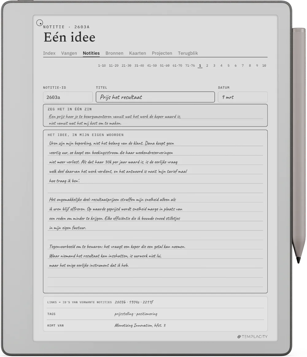 The Planner op de reMarkable Paper Pure