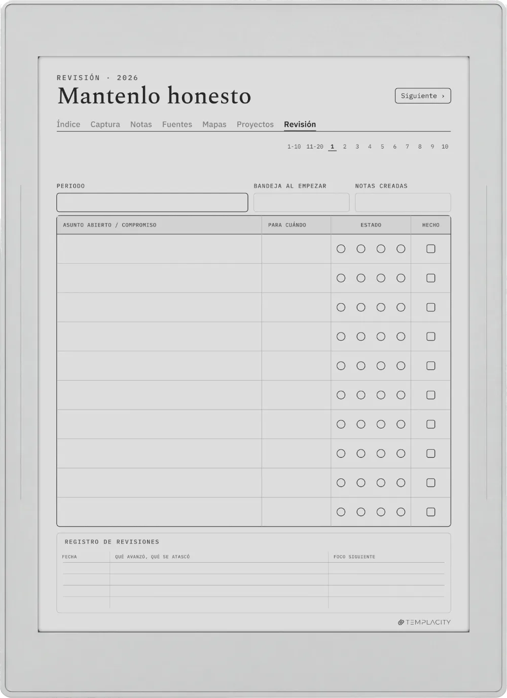 The Planner · Zettelkasten Supernote Nomad página 5