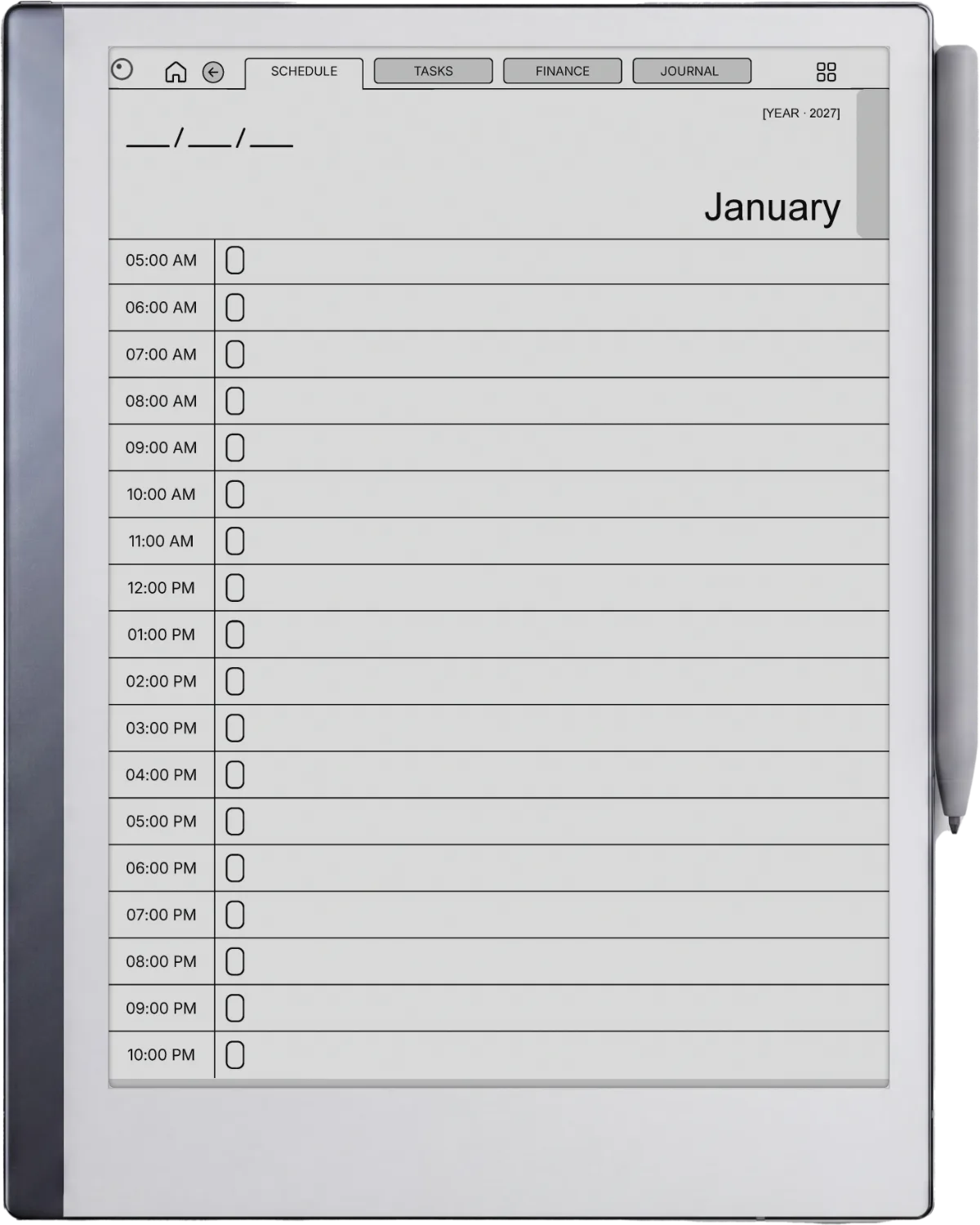 reMarkable 2 Daybook Planner The Daybook page 5