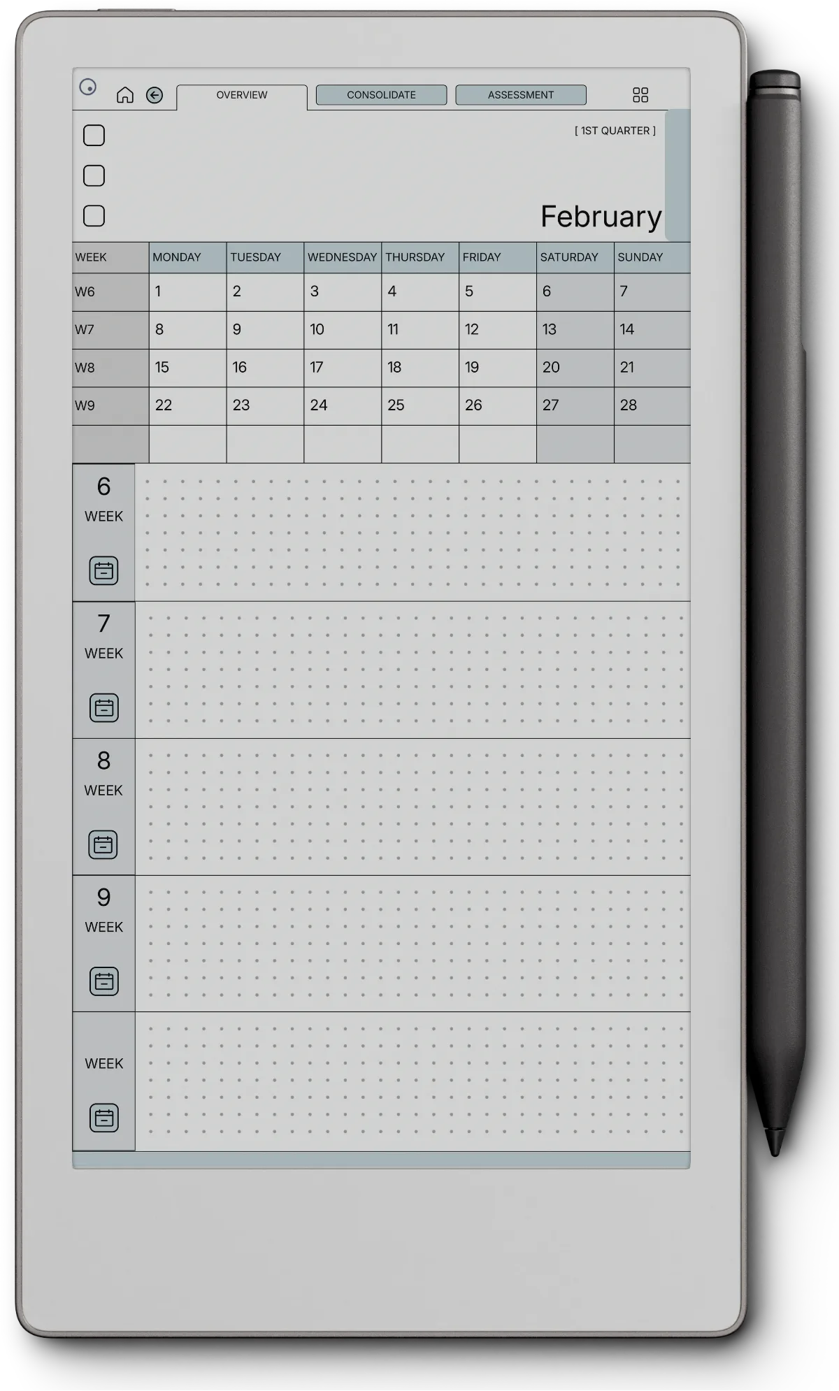 Daily Planner reMarkable Paper Pro Move page 3