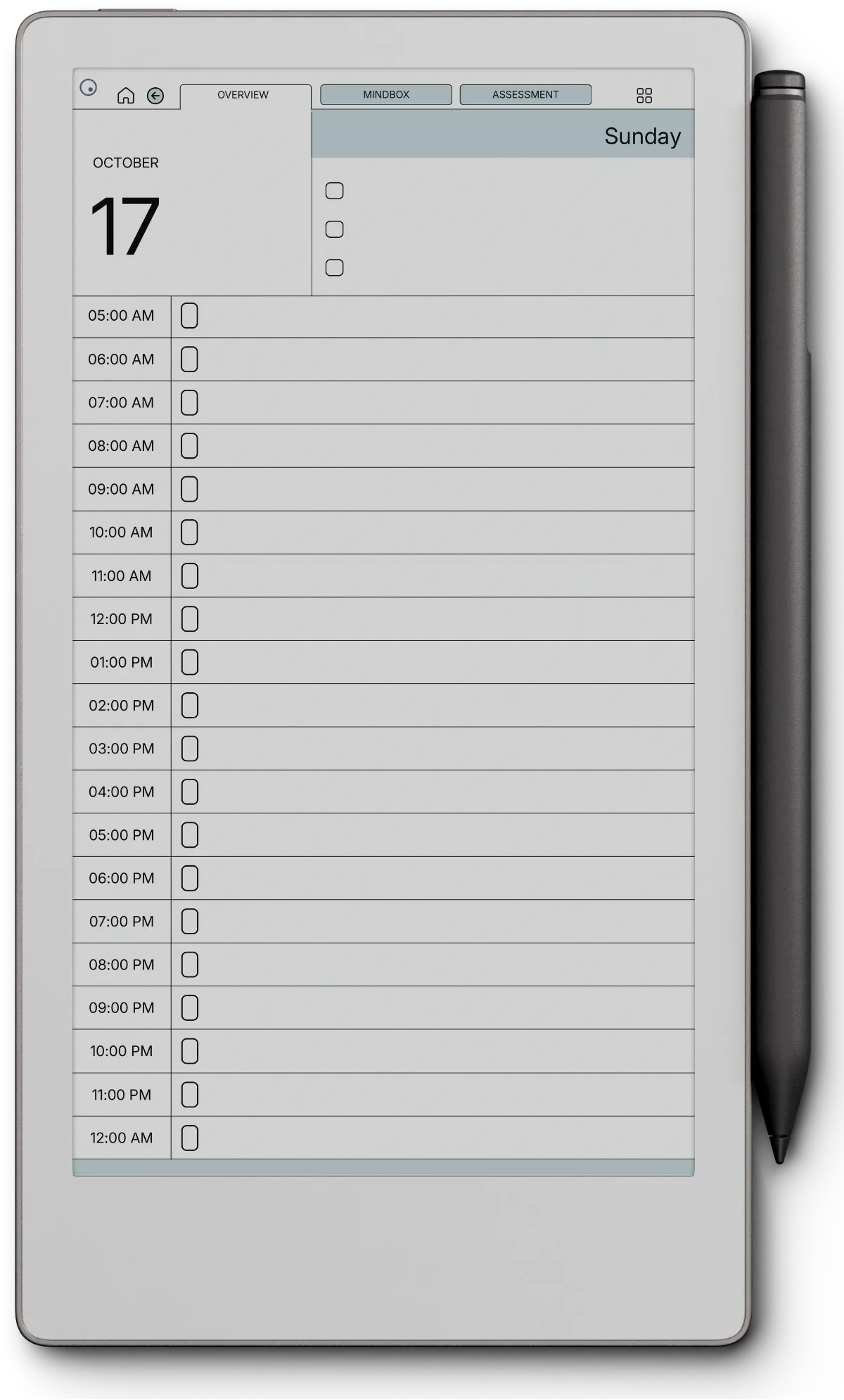 Daily Planner reMarkable Paper Pro Move page 4