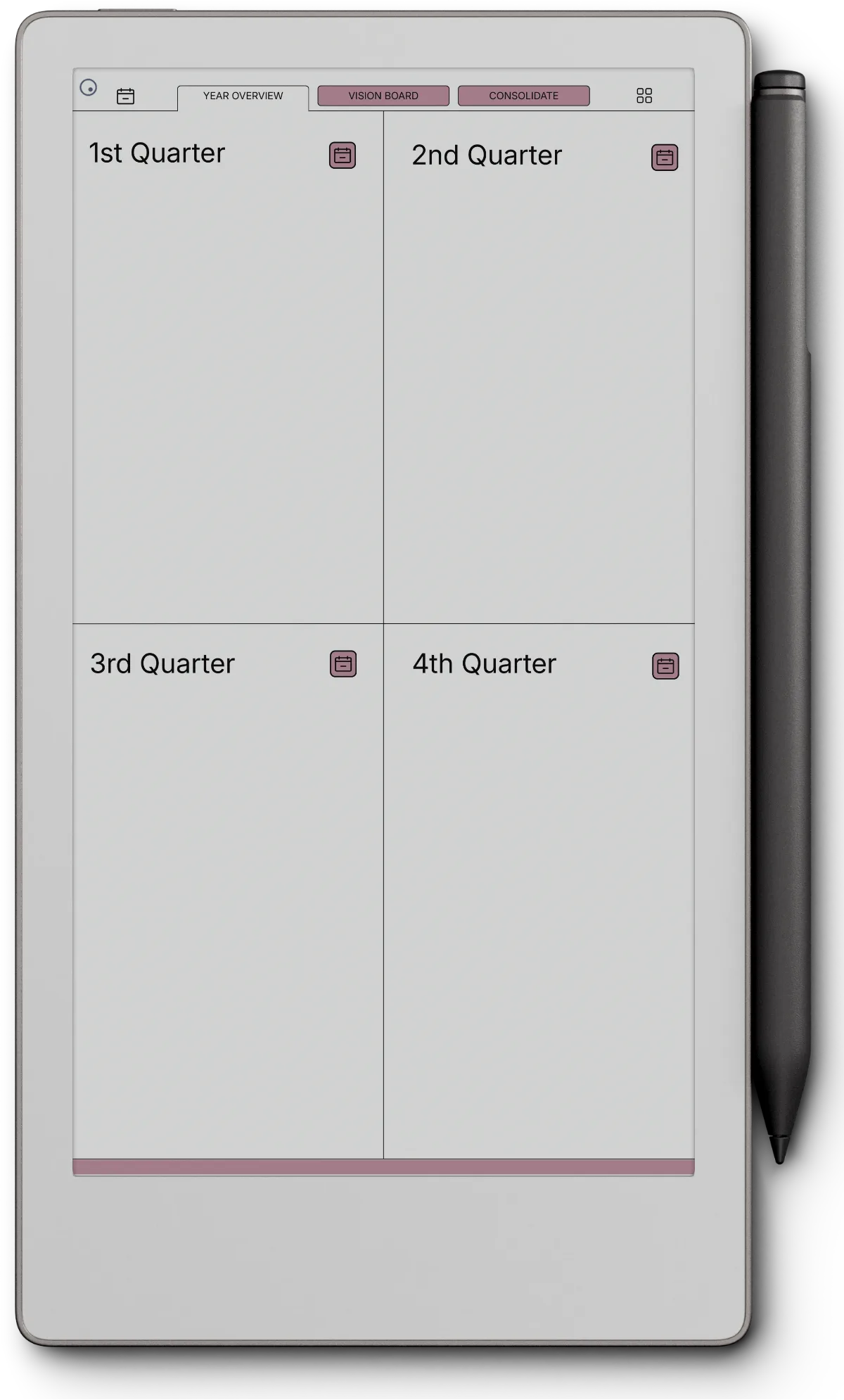 Daily Planner reMarkable Paper Pro Move page 2