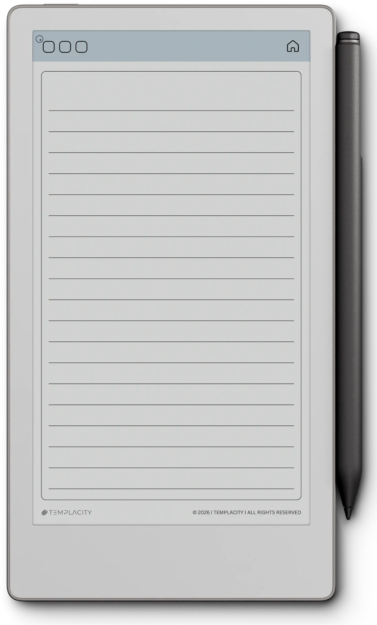 Lined Notes — reMarkable Paper Pro Move