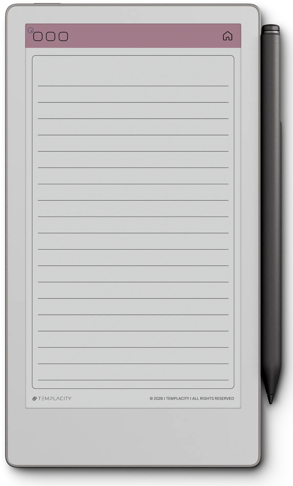 Lined Notes — reMarkable Paper Pro Move