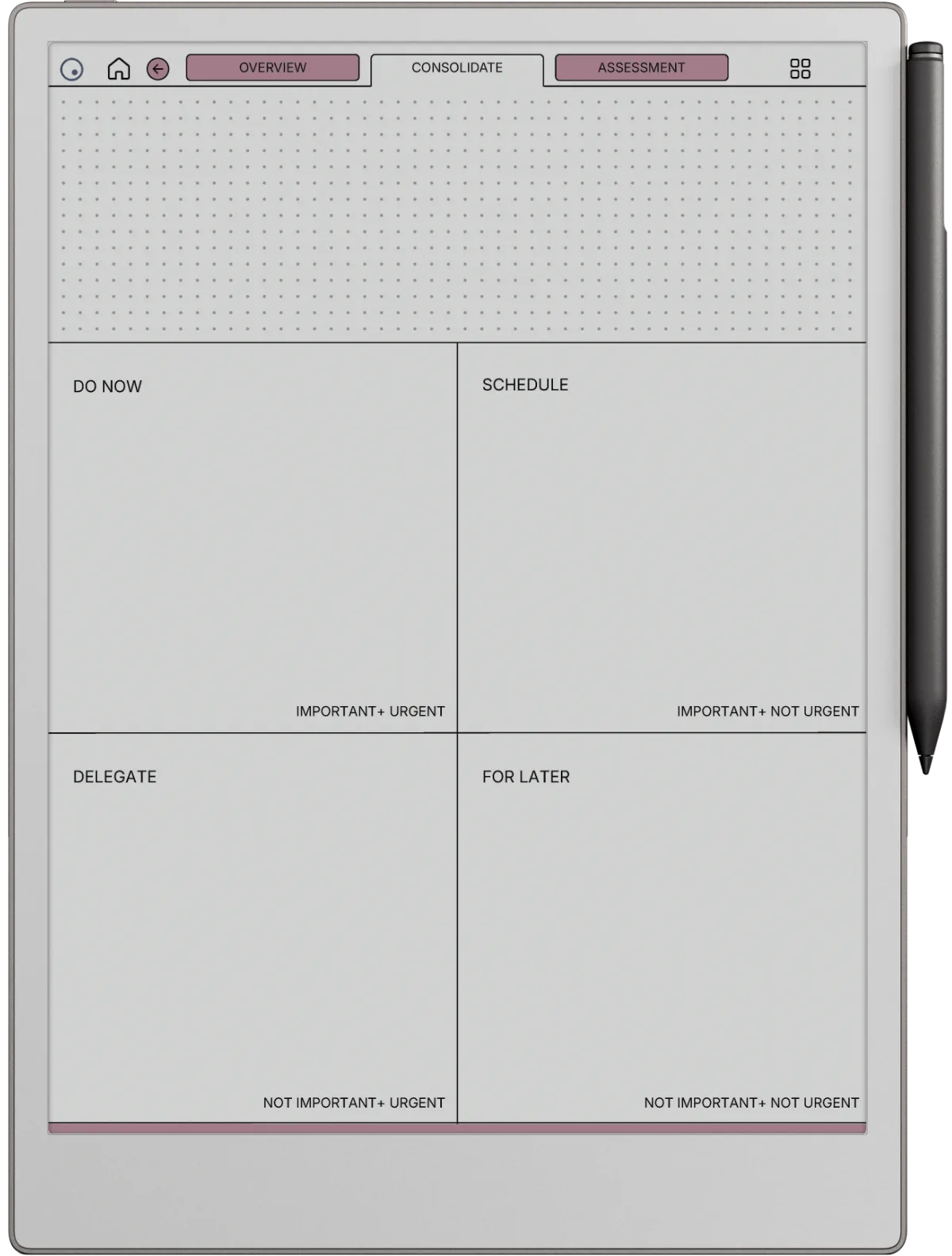 Daily Planner reMarkable Paper Pro page 6