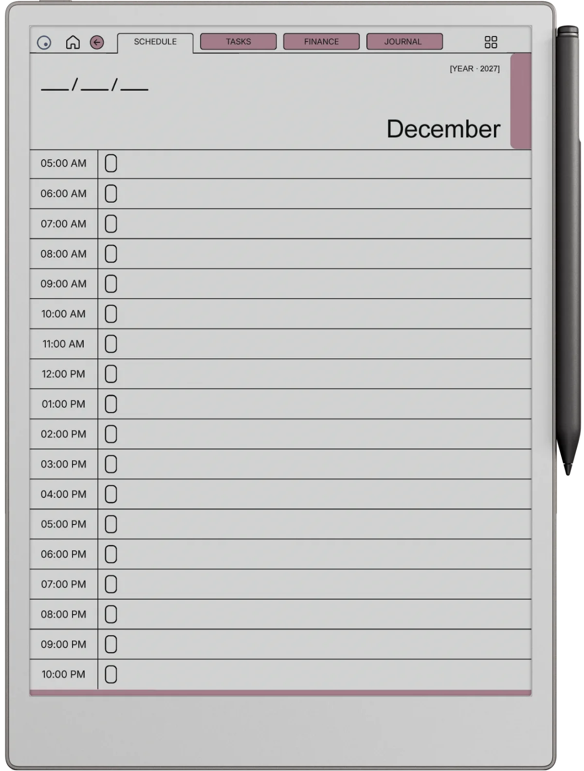 Daybook reMarkable Paper Pro page 5