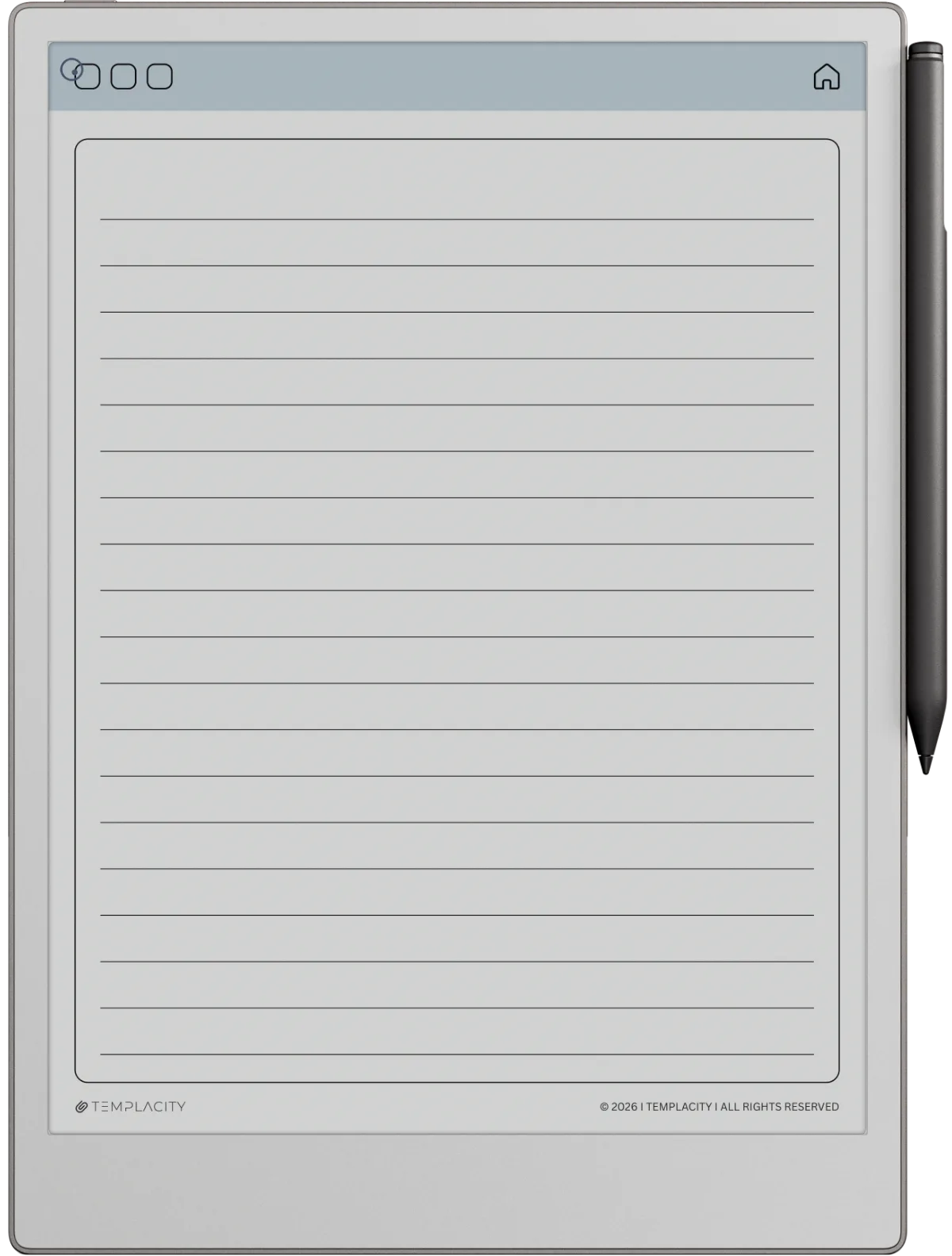 Lined Notes — reMarkable Paper Pro