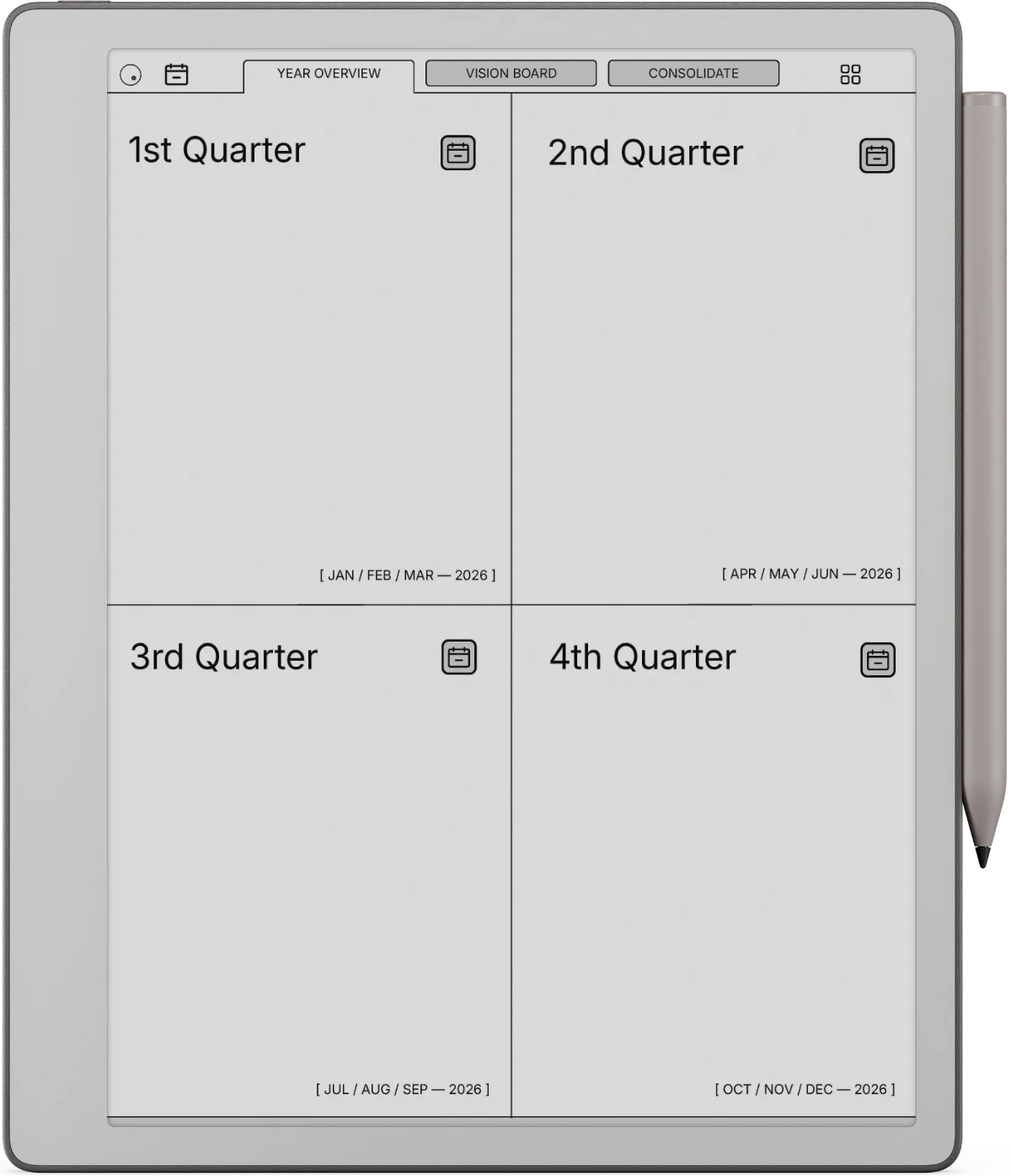 reMarkable Paper Pure Daily Planner The Daily Planner page 2