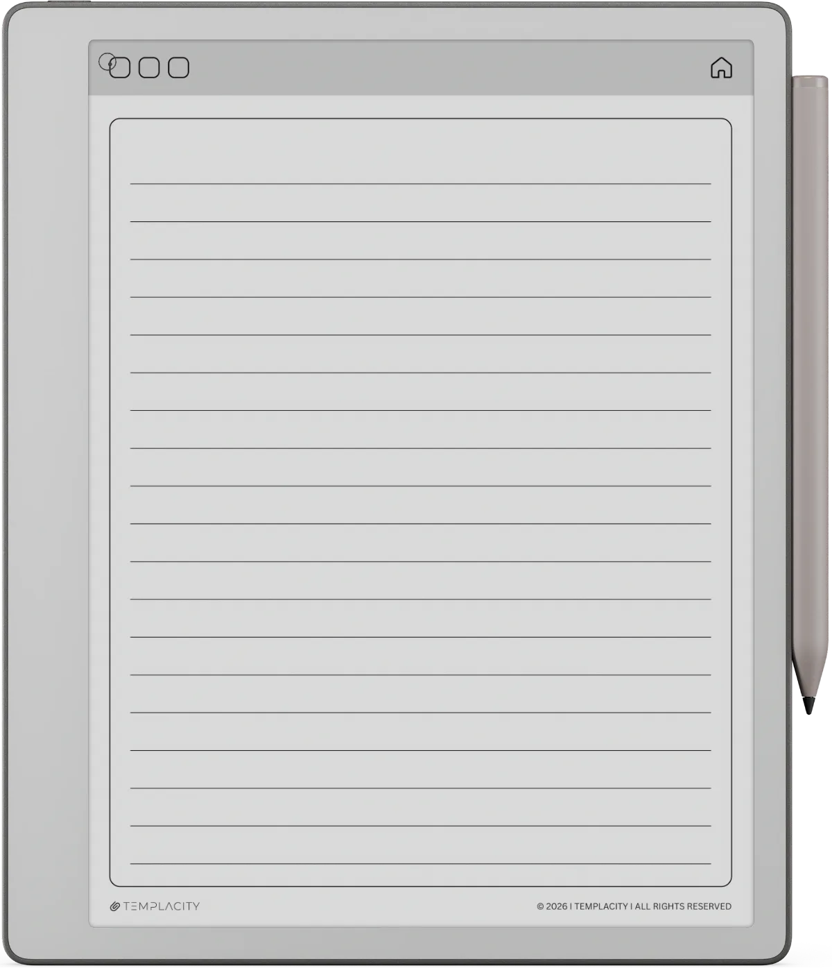 Lined Notes — reMarkable Paper Pure