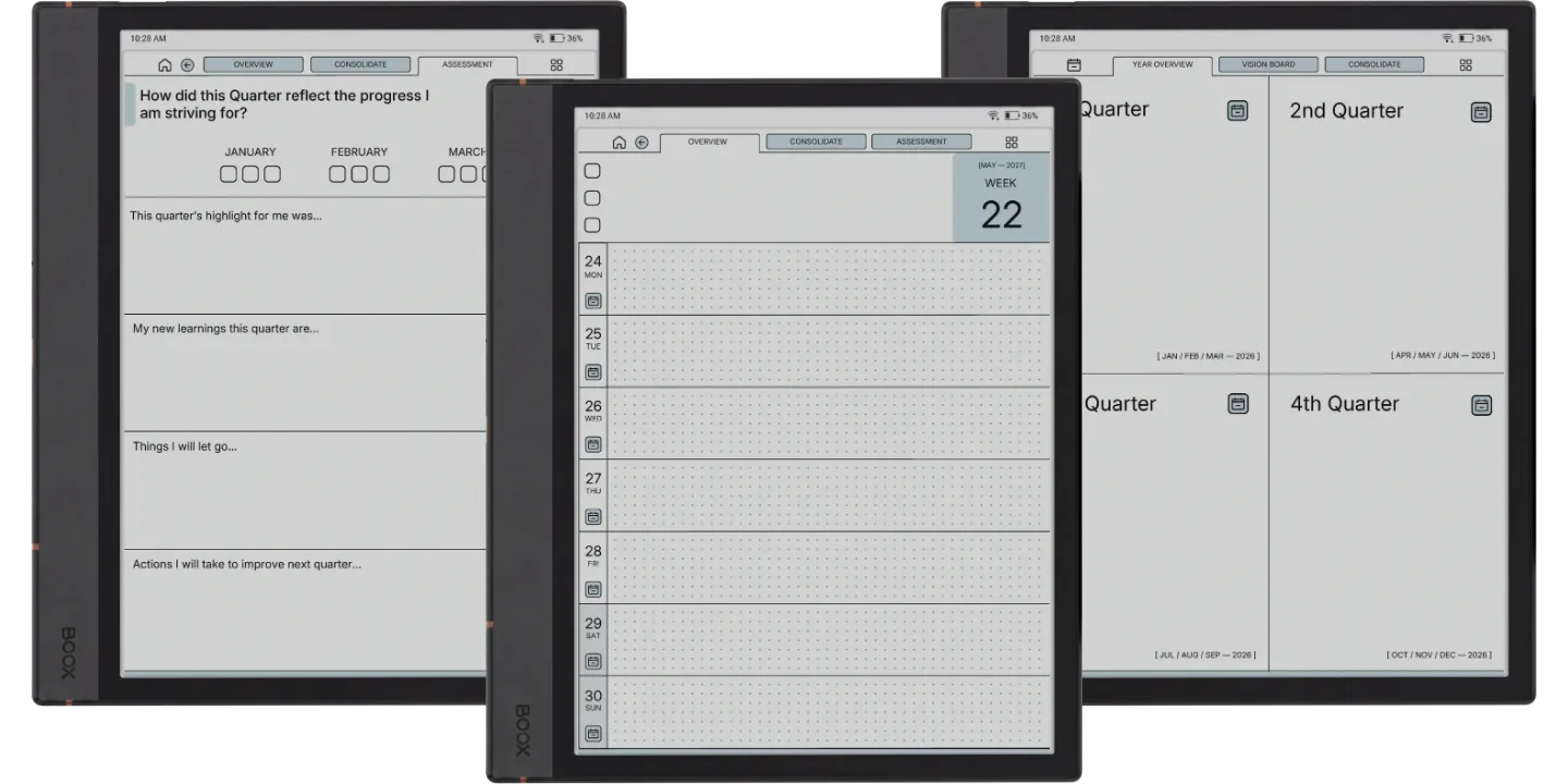 Boox Note Air 4C Daily Planner