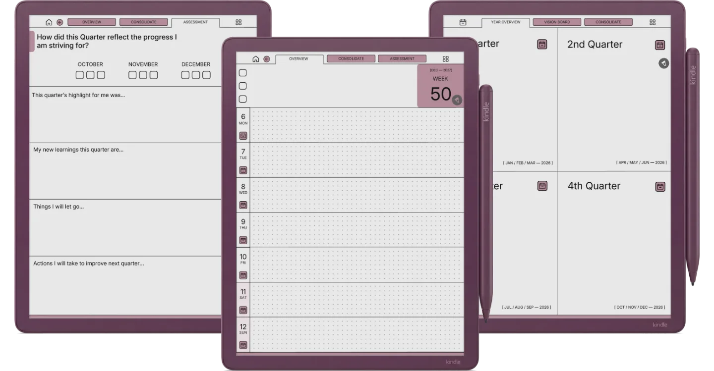 Kindle Scribe Colorsoft Daily Planner