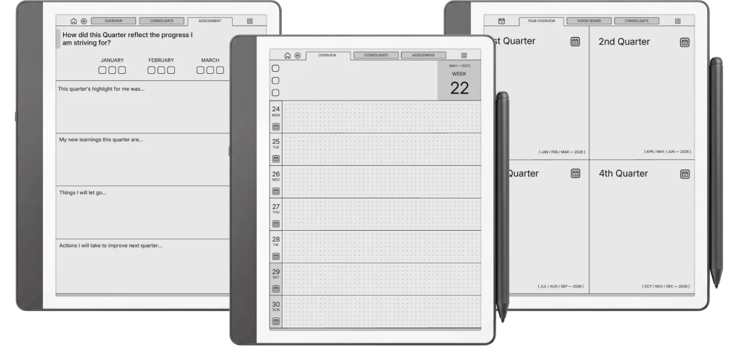 Kindle Scribe Daily Planner