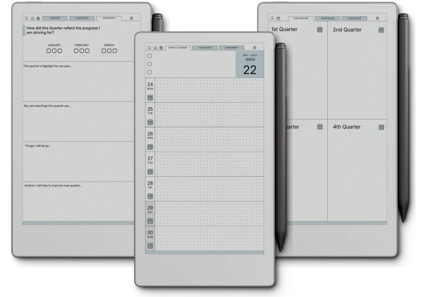 reMarkable Paper Pro Move Daily Planner