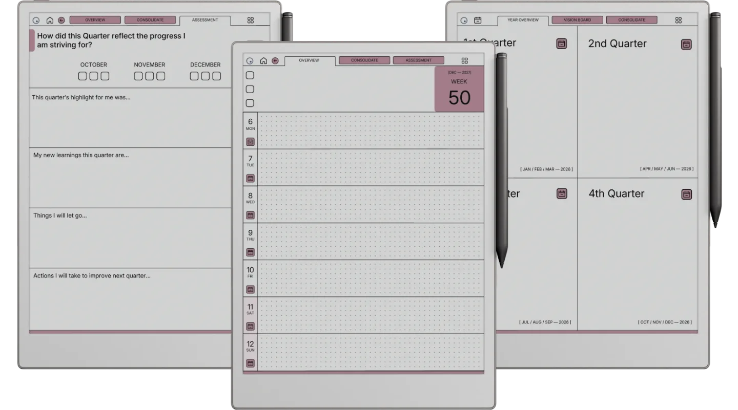 reMarkable Paper Pro Daily Planner