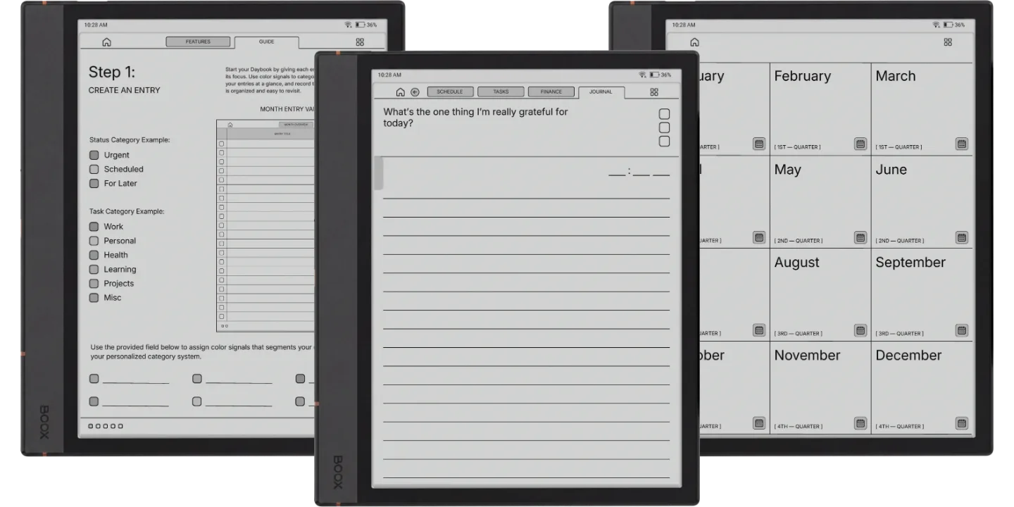 Boox Go 10.3 Daybook Planner
