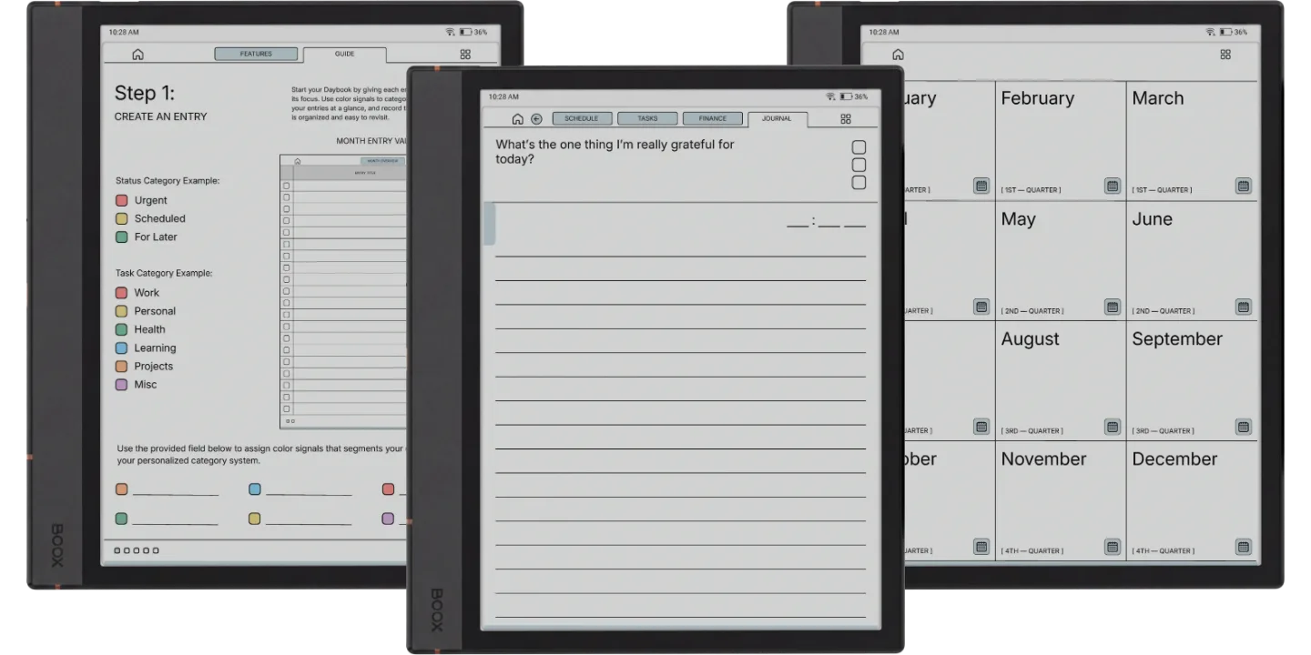 Boox Note Air 4C Daybook Planner