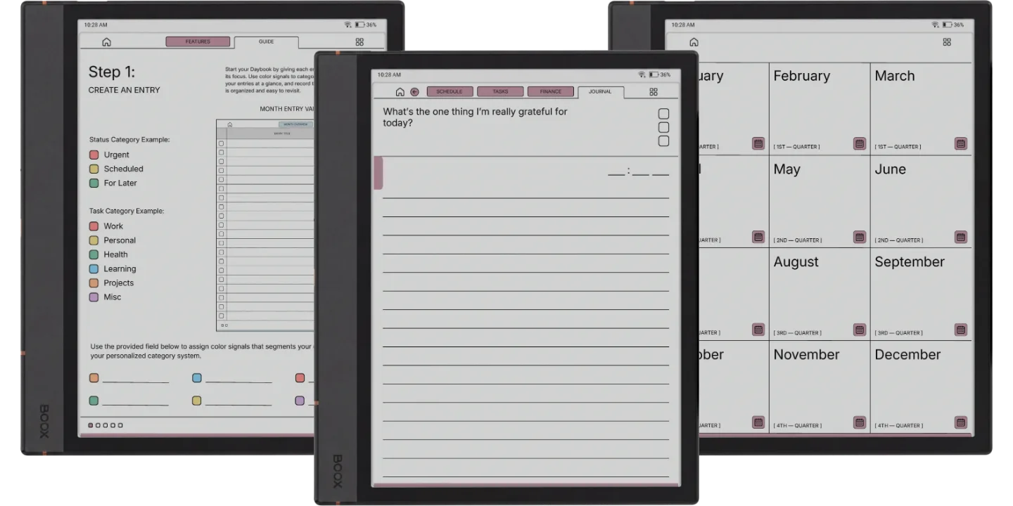 Boox Note Air 4C Daybook Planner