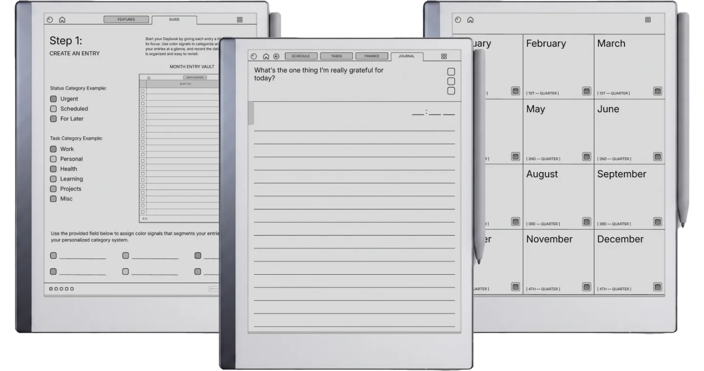 reMarkable 2 Daybook Planner