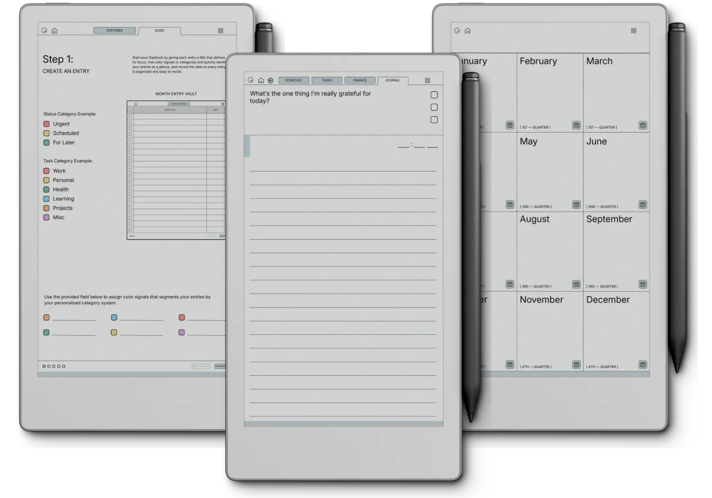 reMarkable Paper Pro Move Daybook Planner