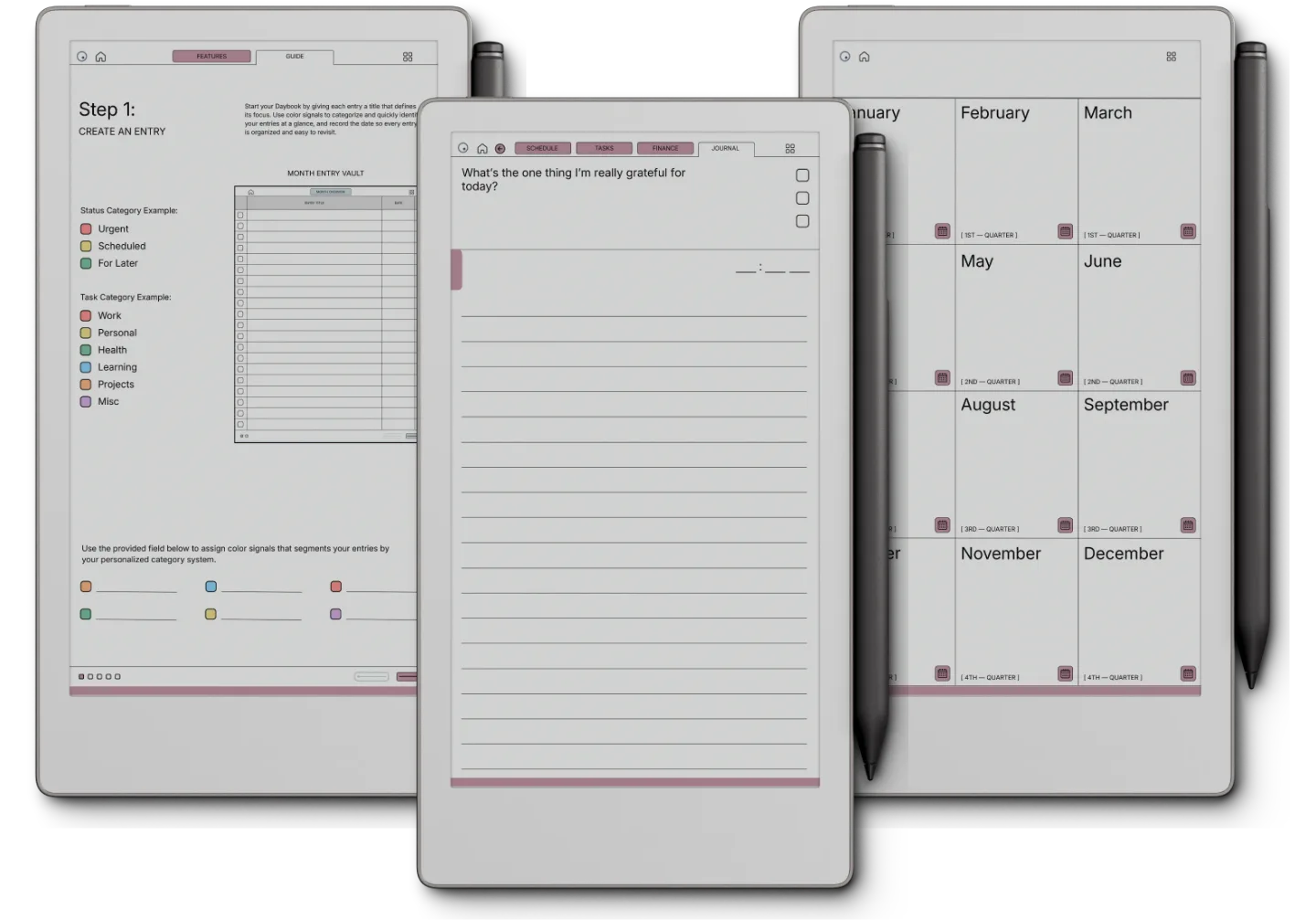 reMarkable Paper Pro Move Daybook-Planer