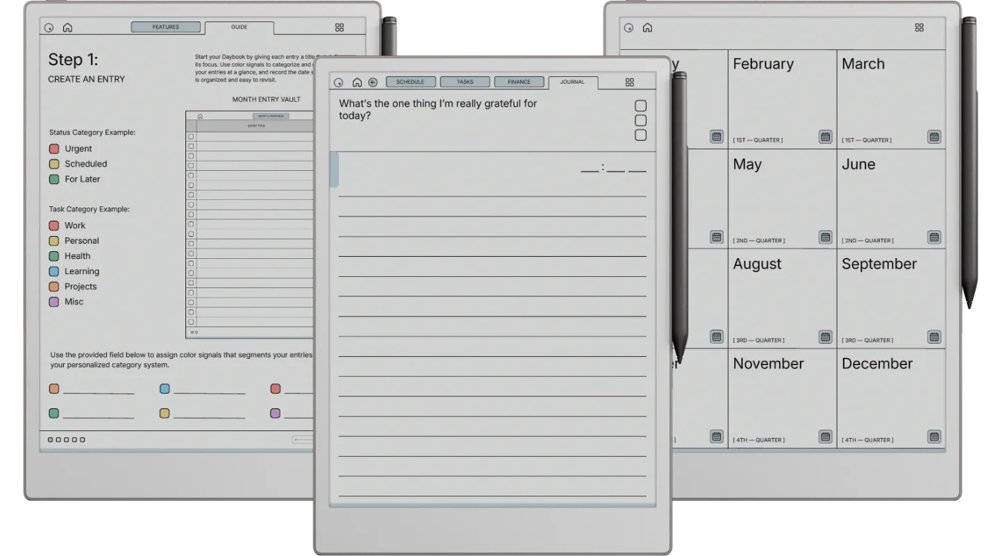 reMarkable Paper Pro Daybook Planner