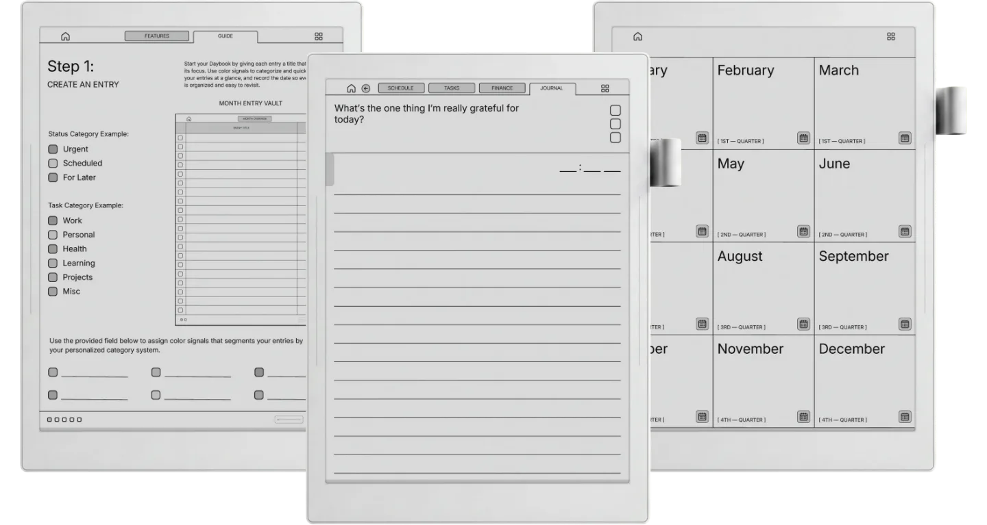 Supernote Manta Daybook Planner