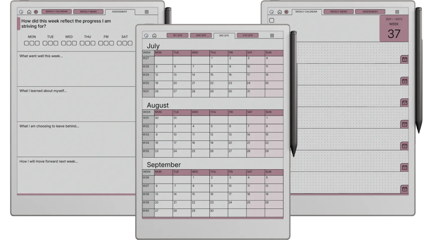 reMarkable Paper Pro Weekly Planner