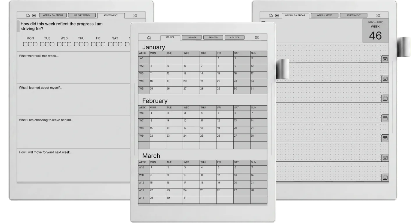 Supernote Manta Weekly Planner