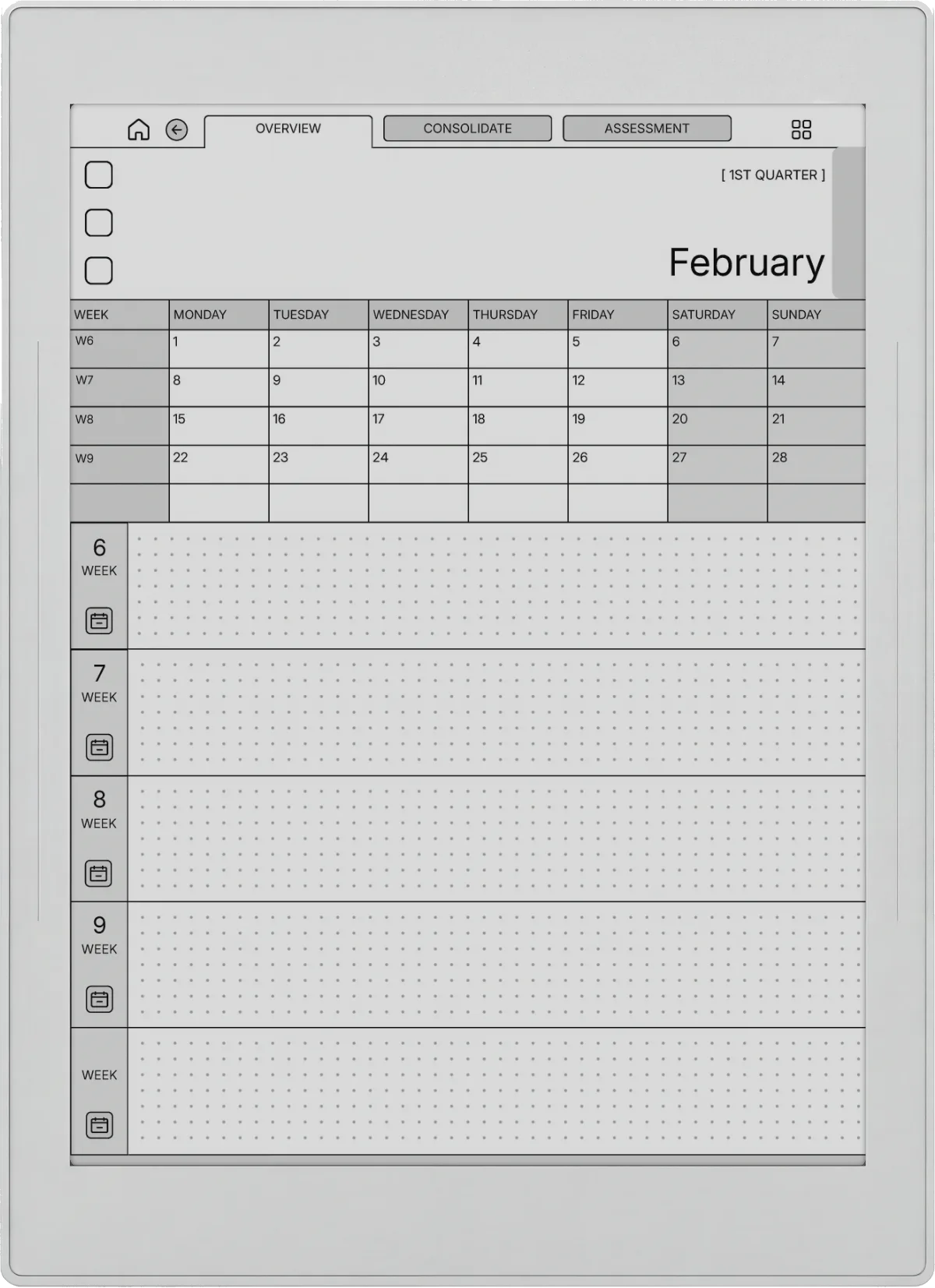 Daily Planner Supernote Nomad page 3