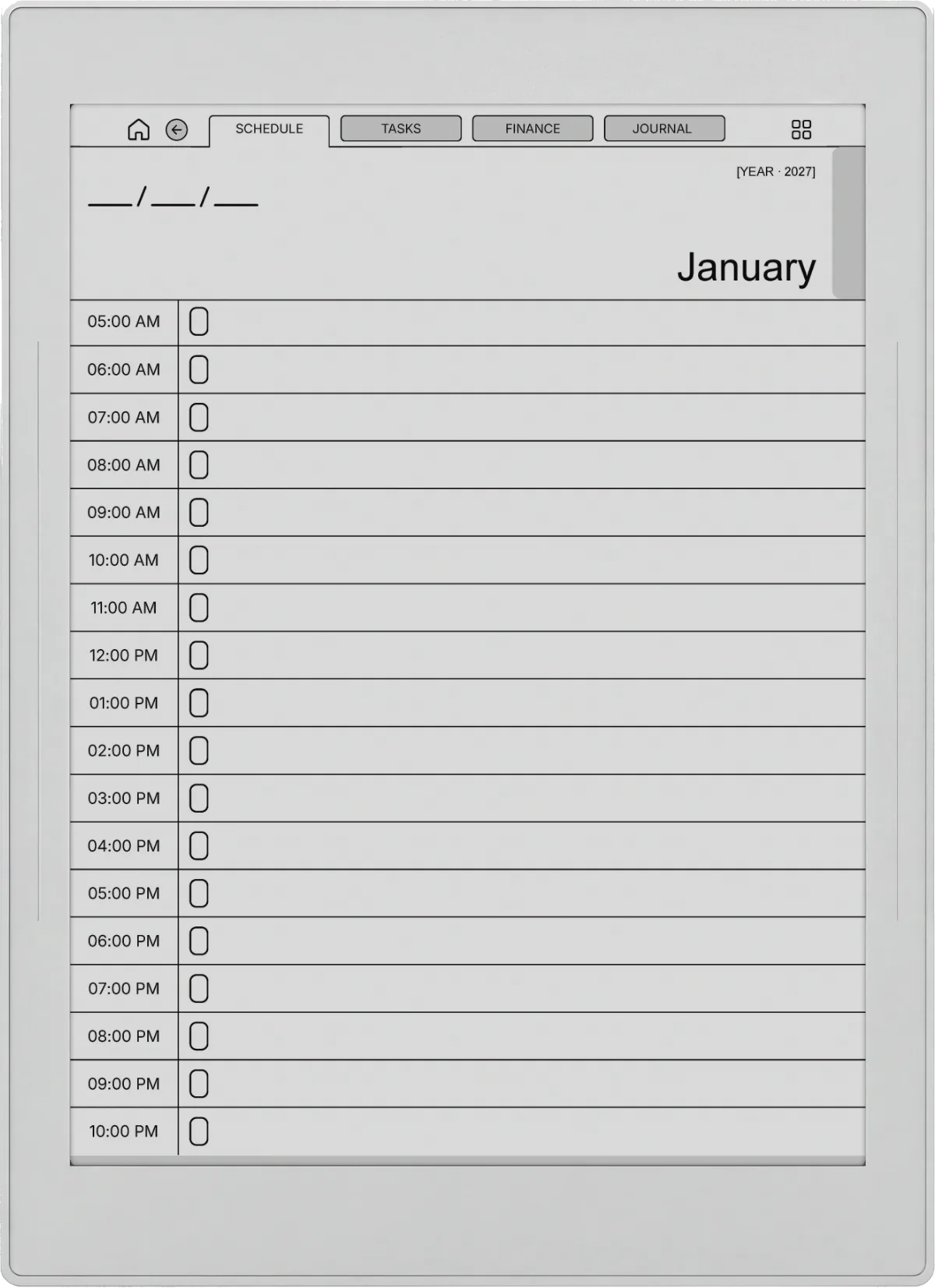 Daybook Supernote Nomad page 5