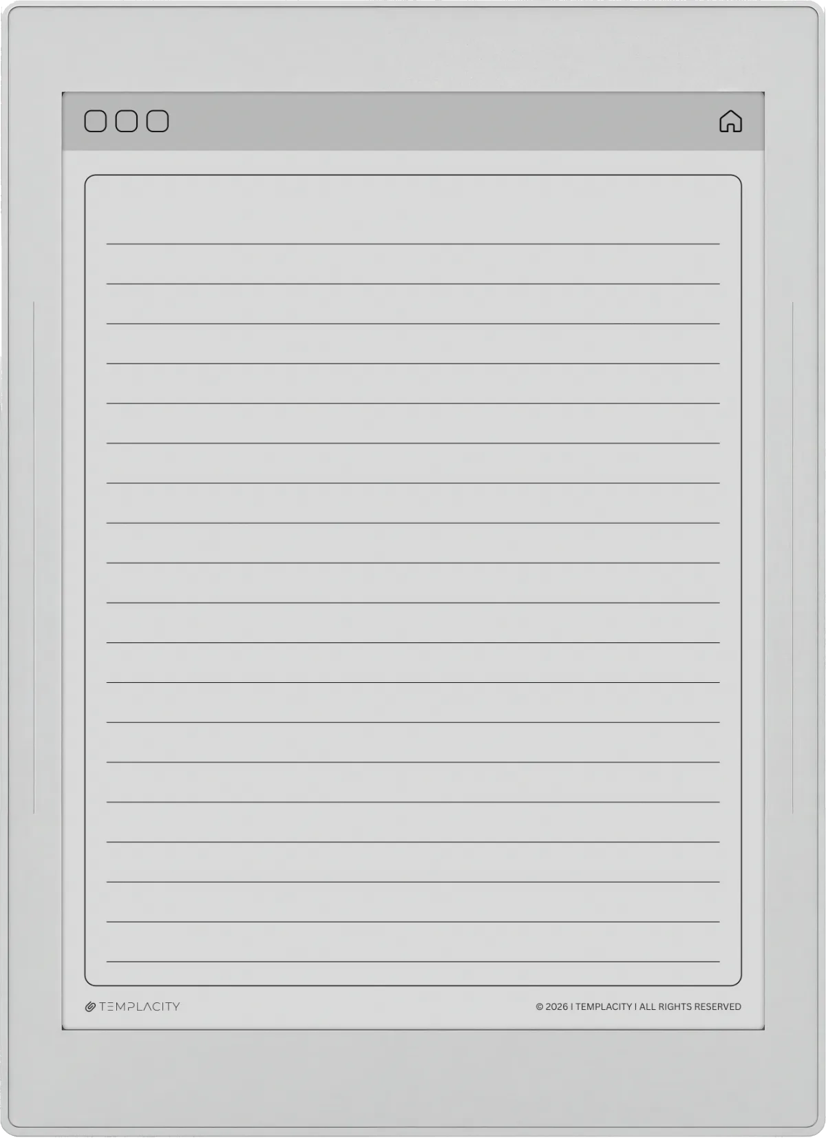 Lined Notes — Supernote Nomad